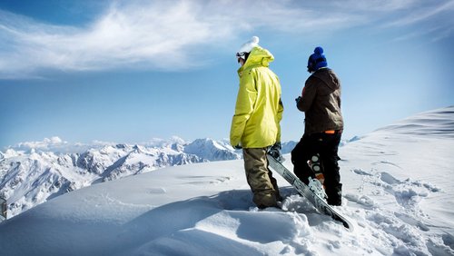 Snowboarden im Ötztal